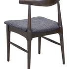 Zuo Tuzka Dining Chair (Set of 2) Gray & Espresso