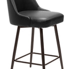 Zuo Keppel Swivel Counter Stool Black & Bronze