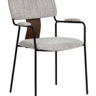 Zuo Couva Dining Chair (Set of 2) Gray Tweed