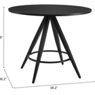 Zuo Dinos Dining Table Black