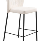 Zuo Linz Counter Stool (Set of 2) Cream