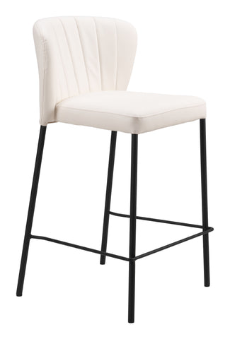 Zuo Linz Counter Stool (Set of 2) Cream
