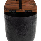 Zuo Duskan Storage Side Table Natural & Black