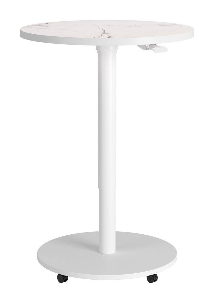 Zuo Mule Adjustable Bar Table White