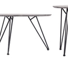 Zuo Kerris Coffee Table Set (2-Piece) Gray & Black