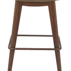 Zuo Divat Barstool (Set of 2) Taupe & Walnut