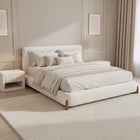 Zuo Baris King Bed Ivory
