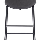 Zuo Smart Barstool (Set of 2) Charcoal