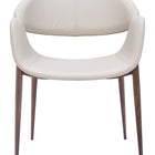 Zuo Limay Dining Chair (Set of 2) Beige & Walnut