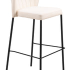 Zuo Linz Barstool (Set of 2) Cream