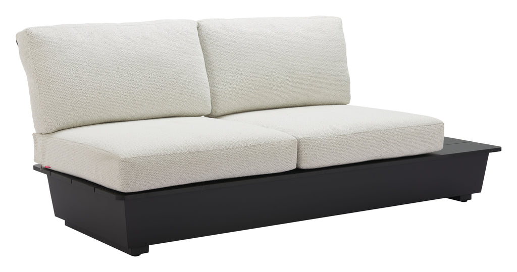 Zuo Tien RHF Loveseat Beige