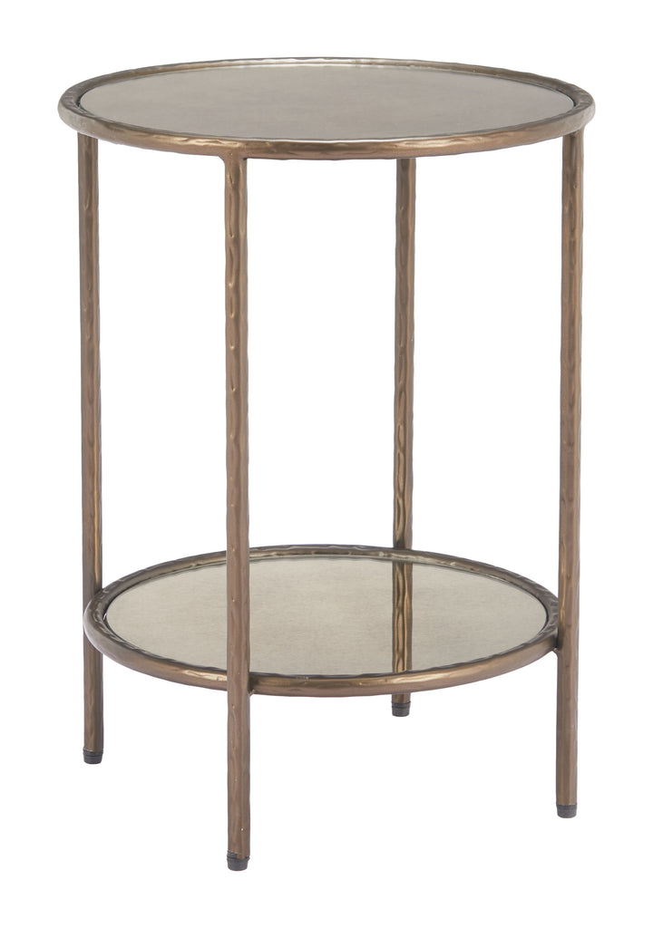 Zuo Anelli Side Table Bronze