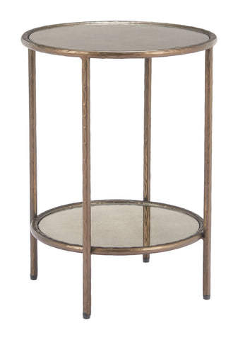 Zuo Anelli Side Table Bronze