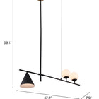 Zuo Richiza Ceiling Lamp Black