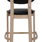 Zuo Rilou Counter Stool (Set of 2) Black & Natural
