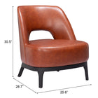 Zuo Mistley Accent Chair Brown