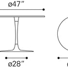 Zuo Phoenix Dining Table White