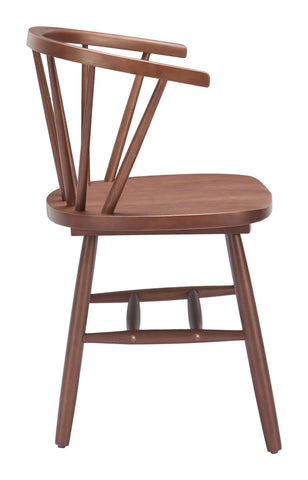 Zuo Stenger Dining Chair (Set of 2) Walnut