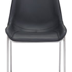 Zuo Magnus Dining Chair (Set of 2) Black & Silver