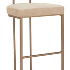 Zuo Velar Barstool (Set of 2) Beige