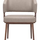 Zuo Poise Dining Chair Brown & Walnut