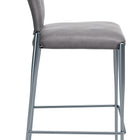 Zuo Freesia Barstool (Set of 2) Charcoal Gray