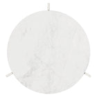 Zuo Barmas Side Table White & Silver