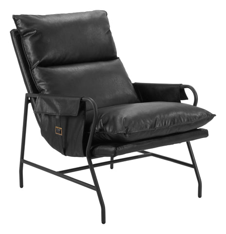 Zuo Halaus Accent Chair Black