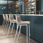 Zuo Magnus Barstool (Set of 2) Brown & Silver