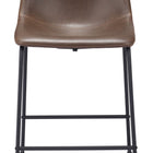 Zuo Smart Counter Stool (Set of 2) Vintage Espresso