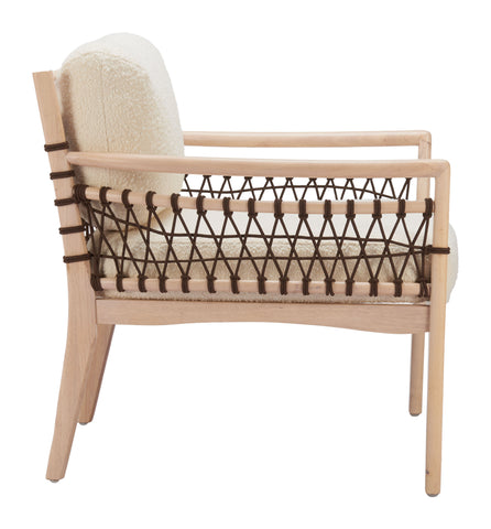 Zuo Wezly Accent Chair Ivory