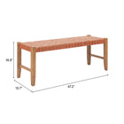 Zuo Bandani Bench Tan