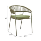 Zuo Skye Dining Chair (Set of 2) Green