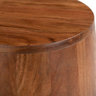 Zuo Tornos Side Table Walnut & Yellow
