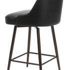 Zuo Keppel Swivel Counter Stool Black & Bronze