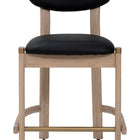 Zuo Rilou Counter Stool (Set of 2) Black & Natural