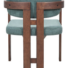 Zuo Poly Dining Chair Moss Gray & Walnut