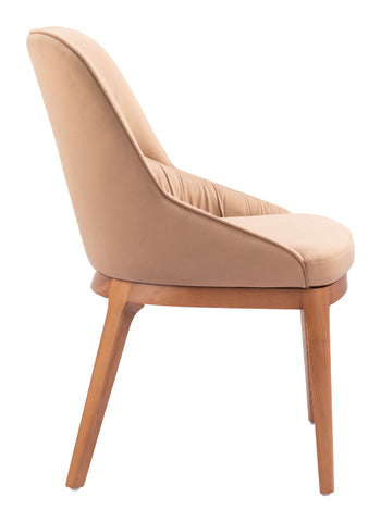Zuo Ayr Dining Chair (Set of 2) Tan