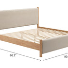 Zuo Hadi King Bed Beige & Natural