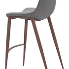 Zuo Magnus Barstool (Set of 2) Slate Gray & Walnut