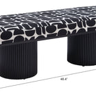 Zuo Botoia Bench Black & White