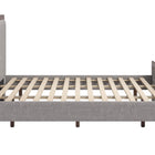 Zuo Somune King Bed Gray & Walnut