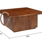 Zuo Omaga Storage Coffee Table Walnut