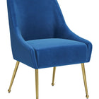 Zuo Maxine Dining Chair Navy Blue & Gold