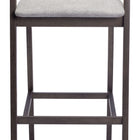 Zuo Troy Barstool (Set of 2) Dove Gray & Espresso