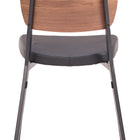 Zuo Ardenne Dining Chair (Set of 4) Black & Brown