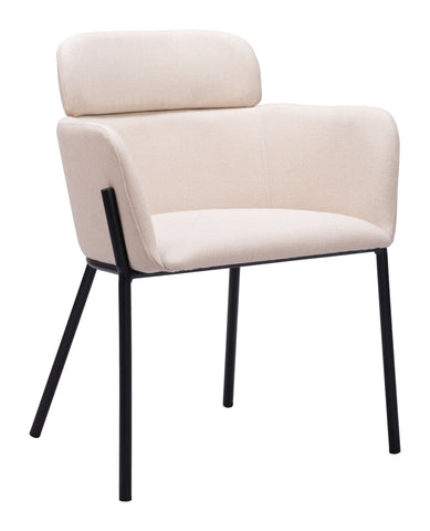 Zuo Bremor Dining Chair (Set of 2) Beige