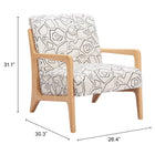 Zuo Runa Accent Chair Beige & Natural