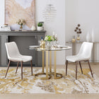 Zuo Magnus Dining Chair (Set of 2) White & Walnut