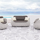 Zuo Coral Reef Loveseat Gray